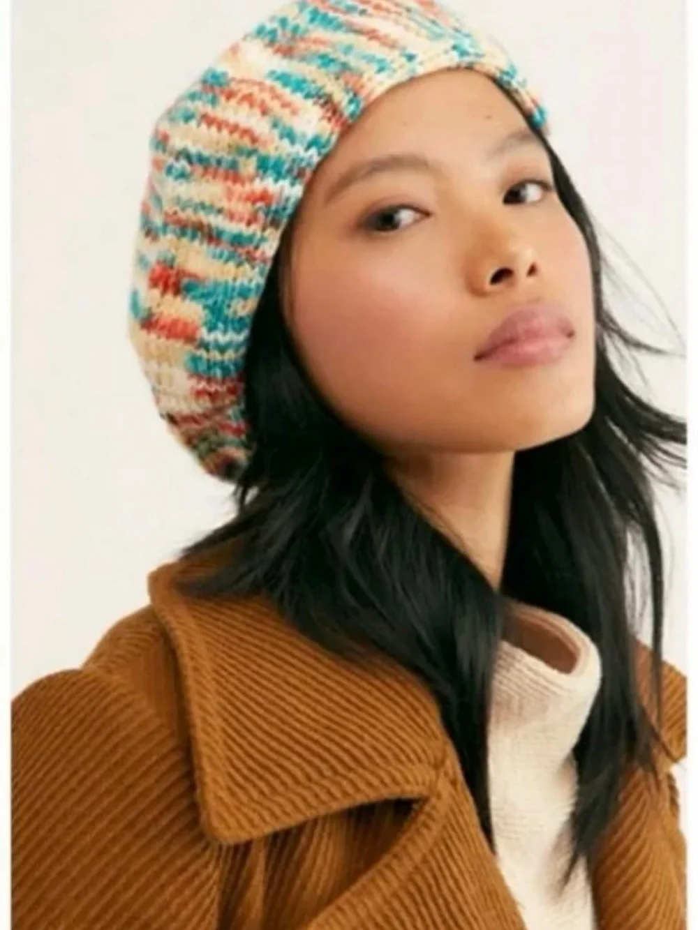 Free People Raspberry Beret - Picture 1 of 4